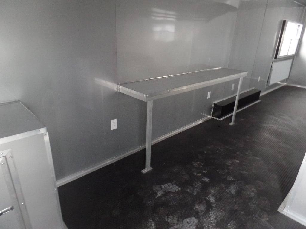 8.5' x 30' Dove Grey Concession Food Event Catering Trailer