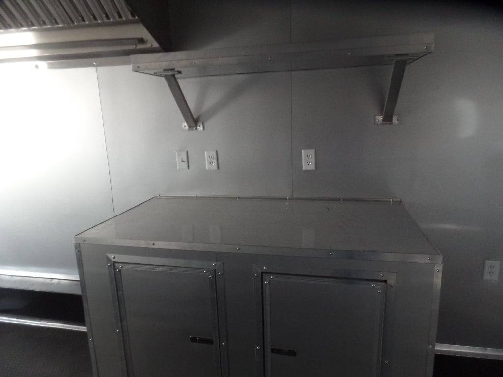 8.5' x 30' Dove Grey Concession Food Event Catering Trailer