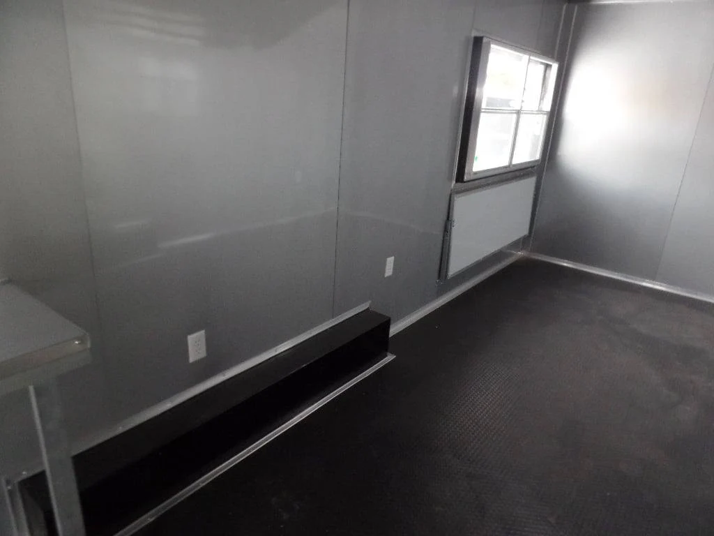 8.5' x 30' Dove Grey Concession Food Event Catering Trailer