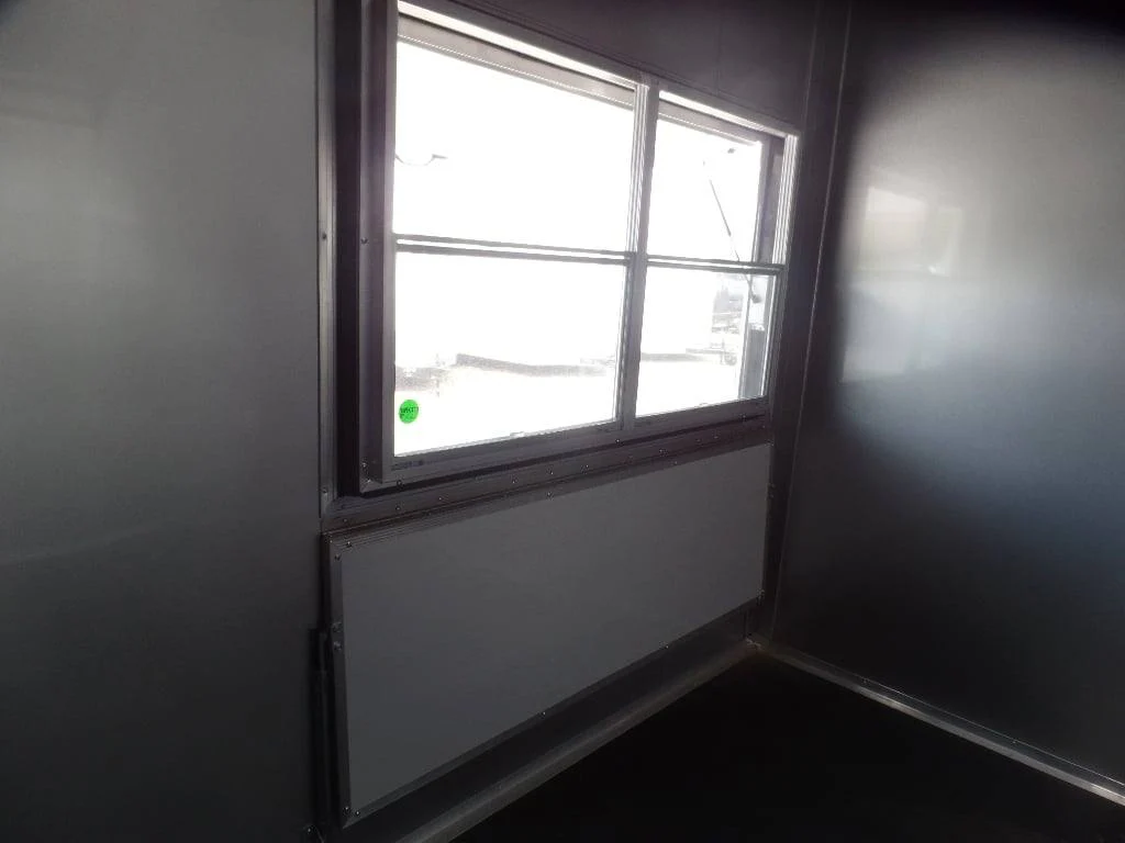 8.5' x 30' Dove Grey Concession Food Event Catering Trailer