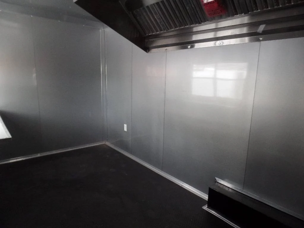 8.5' x 30' Dove Grey Concession Food Event Catering Trailer