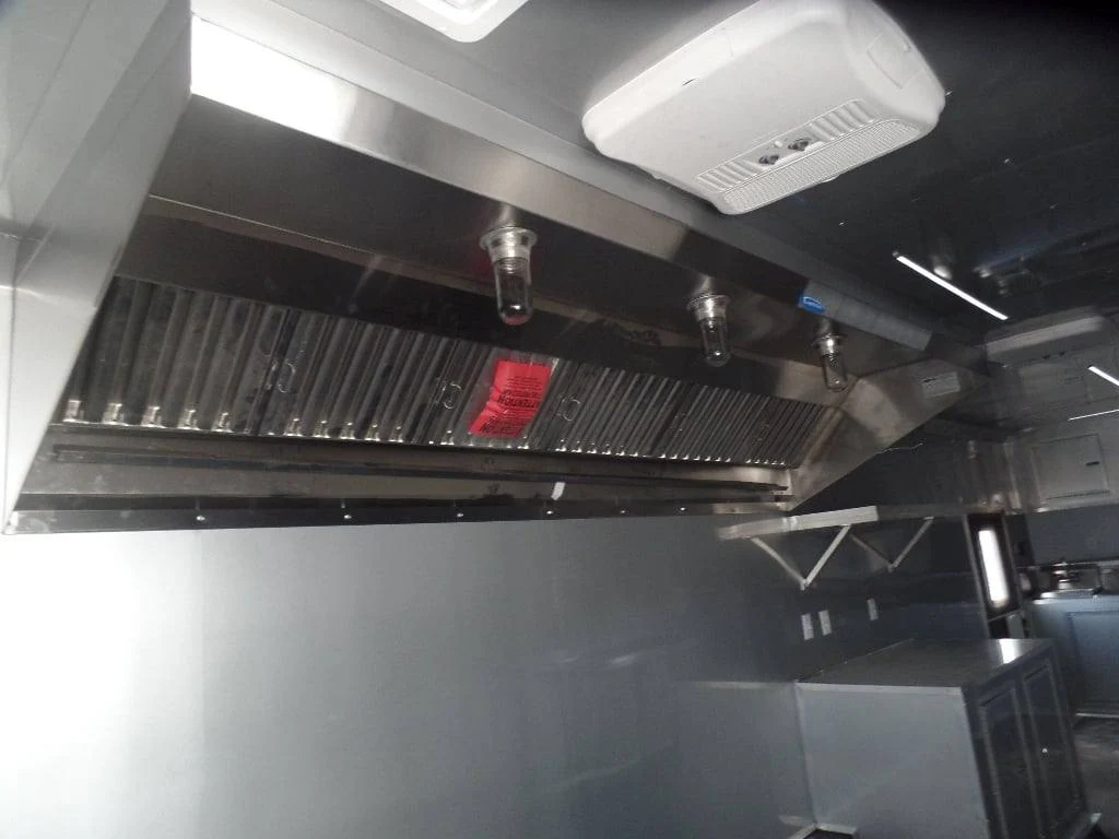 8.5' x 30' Dove Grey Concession Food Event Catering Trailer