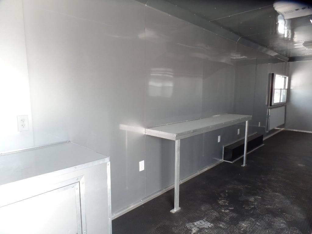 8.5' x 30' Dove Grey Concession Food Event Catering Trailer