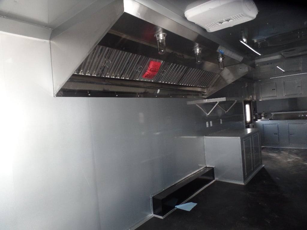 8.5' x 30' Dove Grey Concession Food Event Catering Trailer