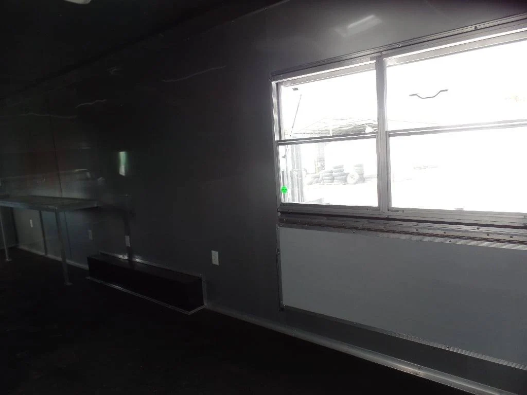 8.5' x 30' Dove Grey Concession Food Event Catering Trailer