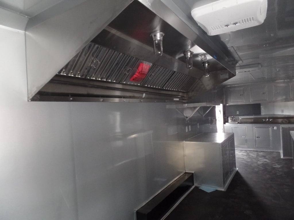 8.5' x 30' Dove Grey Concession Food Event Catering Trailer