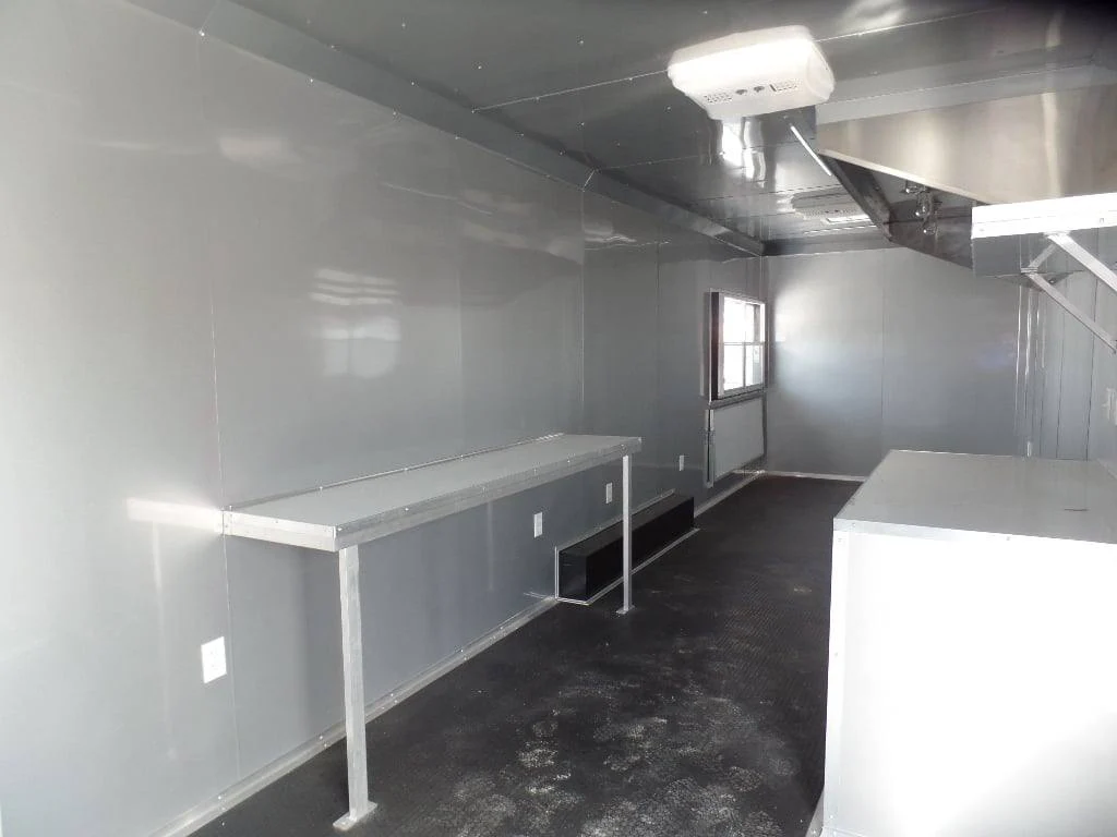 8.5' x 30' Dove Grey Concession Food Event Catering Trailer