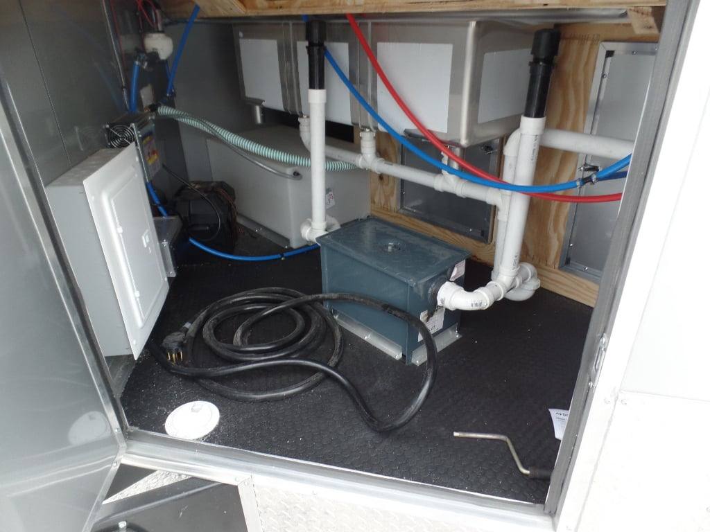 8.5' x 30' Dove Grey Concession Food Event Catering Trailer