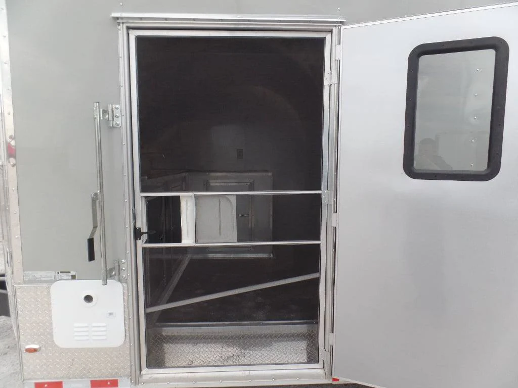 8.5' x 30' Dove Grey Concession Food Event Catering Trailer