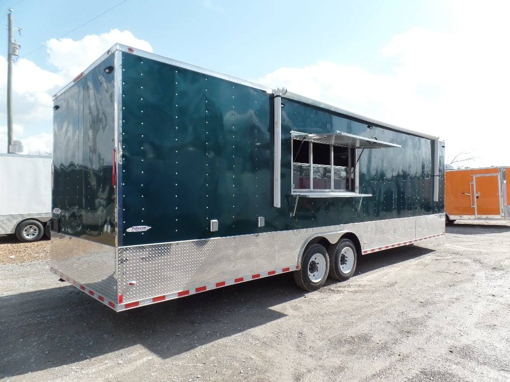 907-8.5-x-30-food-catering-event-emerald-green-concession-trailer-6.jpg 8.5' x 30' Food Catering Event Emerald Green Concession Trailer
