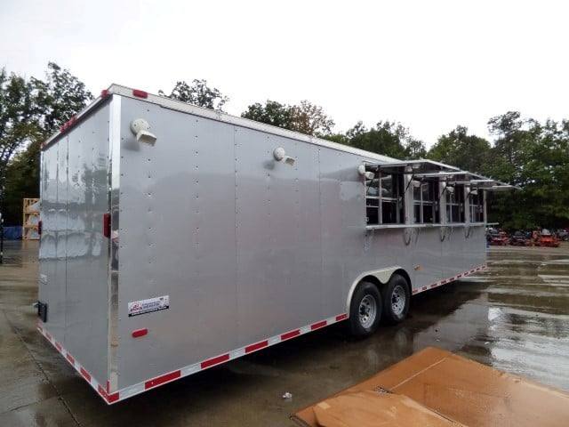 909-8.5-x-30-grey-concession-food-trailer-with-appliances-10.jpg 8.5' x 30' Grey Concession Food Trailer With Appliances