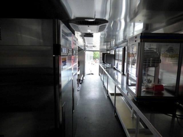 909-8.5-x-30-grey-concession-food-trailer-with-appliances-3.jpg 8.5' x 30' Grey Concession Food Trailer With Appliances