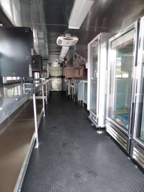 909-8.5-x-30-grey-concession-food-trailer-with-appliances-37.jpg 8.5' x 30' Grey Concession Food Trailer With Appliances