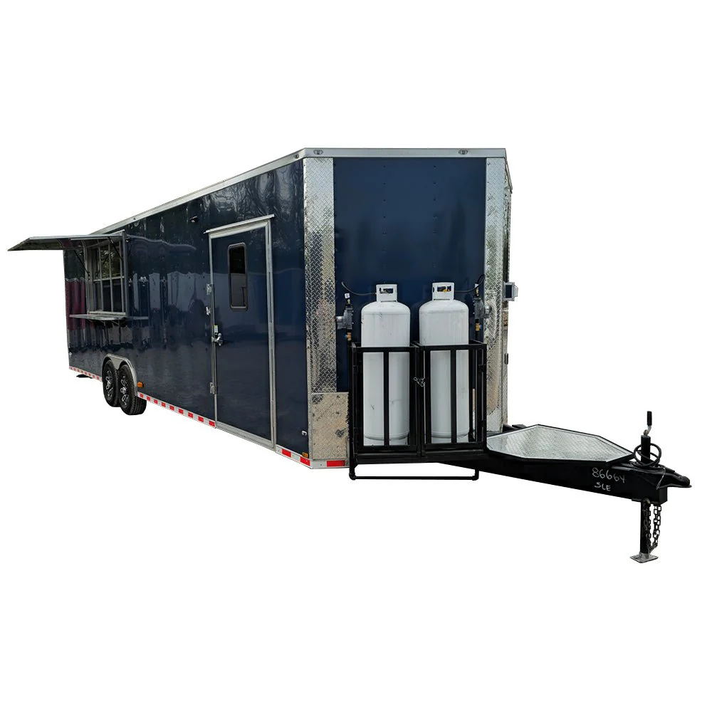911-8.5-x-30-indigo-blue-concession-trailer-bbq-event-catering-1.webp 8.5' X 30' Indigo Blue Concession Trailer BBQ Event Catering