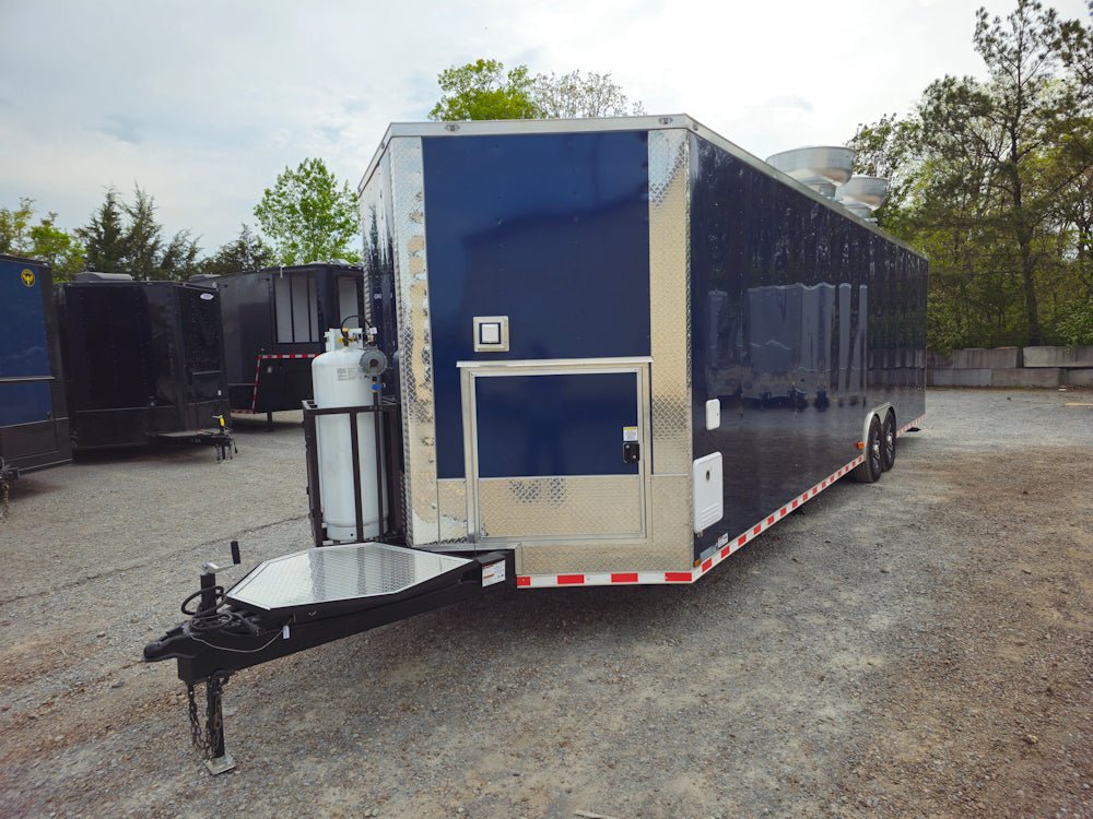 911-8.5-x-30-indigo-blue-concession-trailer-bbq-event-catering-3.jpg 8.5' X 30' Indigo Blue Concession Trailer BBQ Event Catering