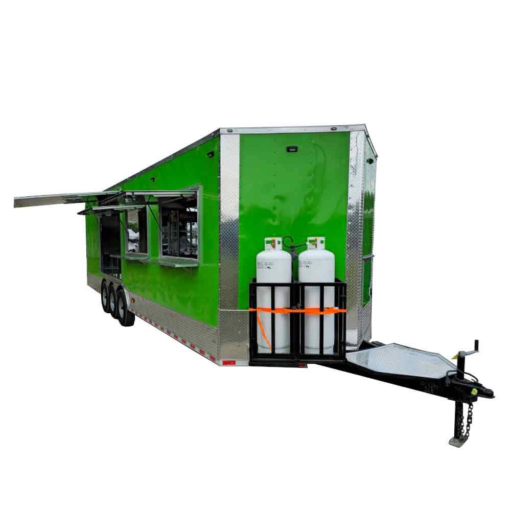 912-8.5-x-30-lime-green-pizza-event-catering-concession-food-trailer-1.jpg 8.5' X 30' Lime Green Pizza Event Catering Concession Food Trailer