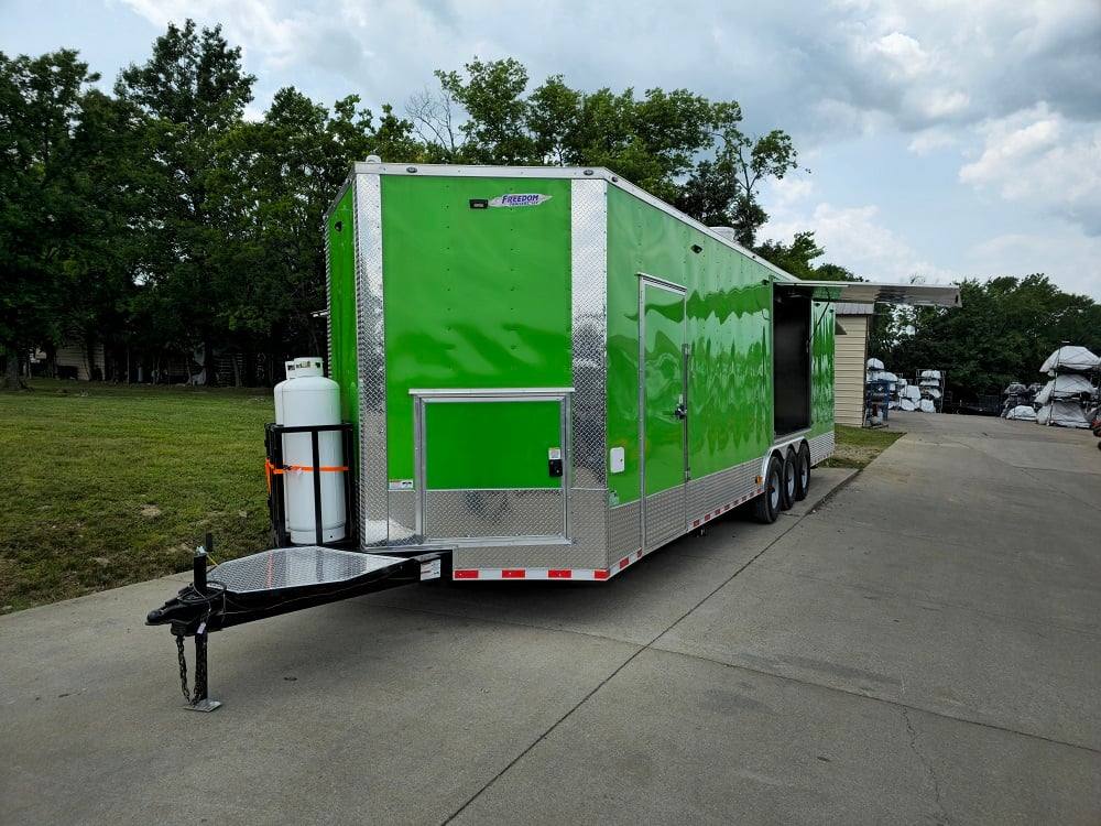 912-8.5-x-30-lime-green-pizza-event-catering-concession-food-trailer-11.jpg 8.5' X 30' Lime Green Pizza Event Catering Concession Food Trailer