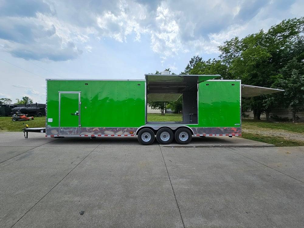 912-8.5-x-30-lime-green-pizza-event-catering-concession-food-trailer-12.jpg 8.5' X 30' Lime Green Pizza Event Catering Concession Food Trailer