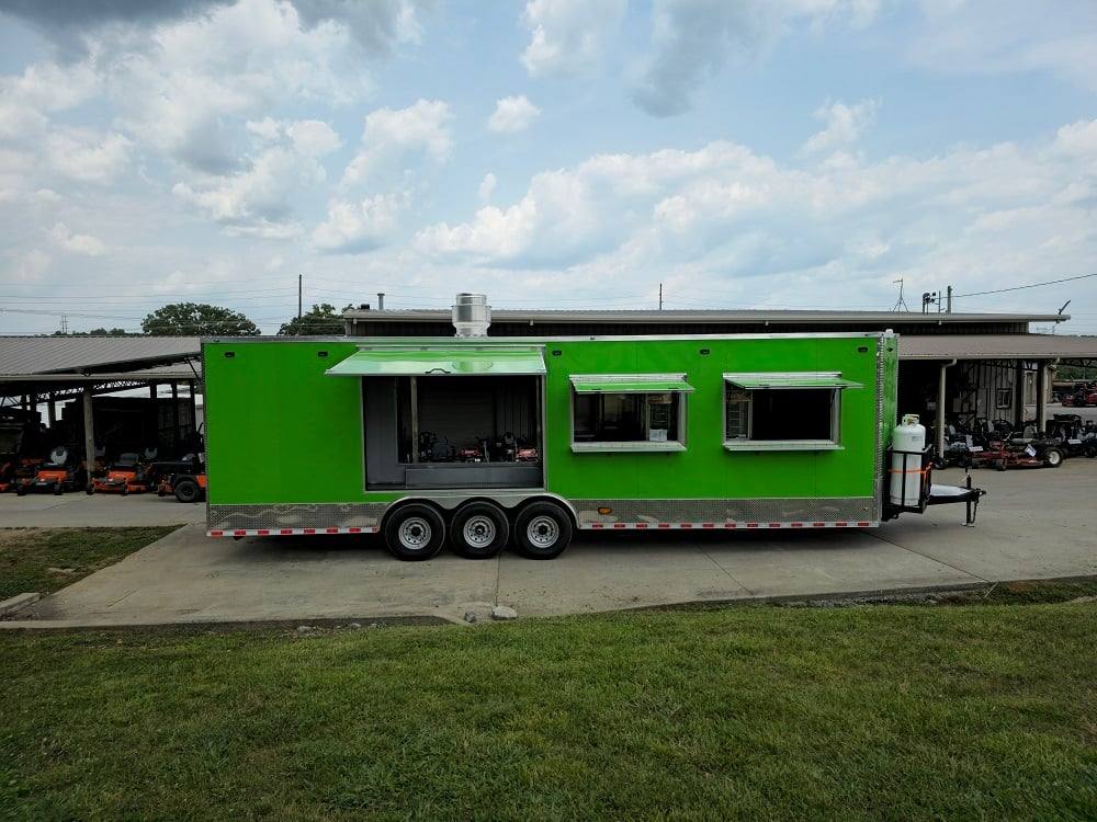 912-8.5-x-30-lime-green-pizza-event-catering-concession-food-trailer-16.jpg 8.5' X 30' Lime Green Pizza Event Catering Concession Food Trailer