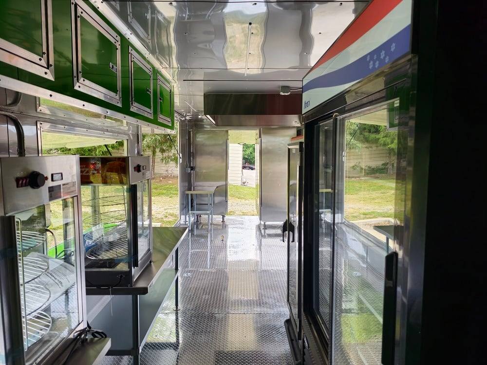 912-8.5-x-30-lime-green-pizza-event-catering-concession-food-trailer-23.jpg 8.5' X 30' Lime Green Pizza Event Catering Concession Food Trailer