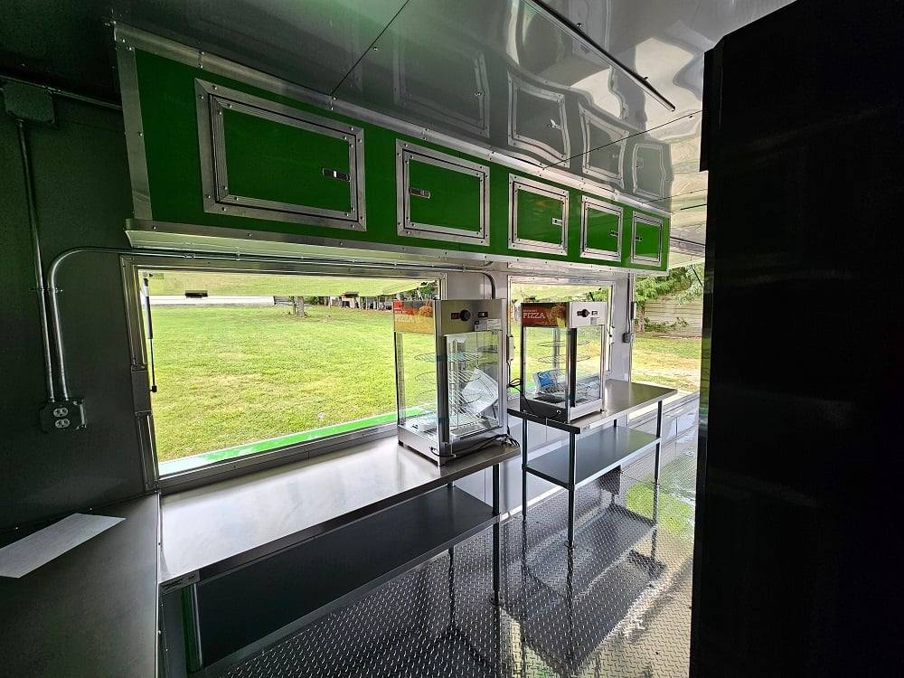 912-8.5-x-30-lime-green-pizza-event-catering-concession-food-trailer-25.jpg 8.5' X 30' Lime Green Pizza Event Catering Concession Food Trailer