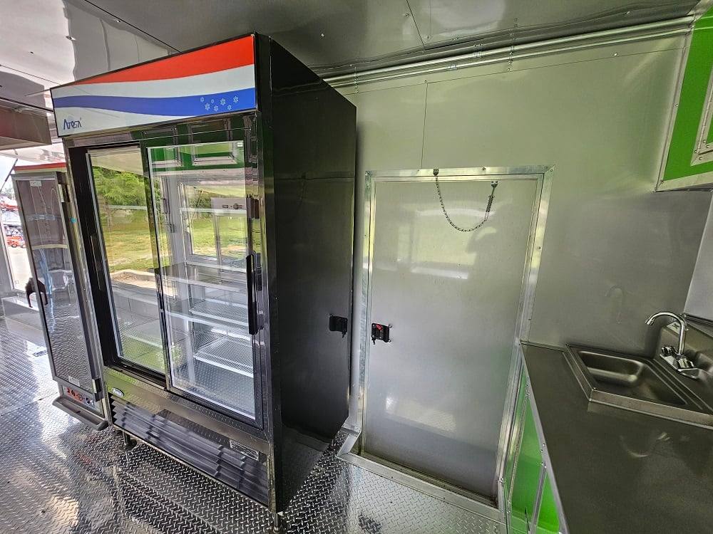 912-8.5-x-30-lime-green-pizza-event-catering-concession-food-trailer-26.jpg 8.5' X 30' Lime Green Pizza Event Catering Concession Food Trailer