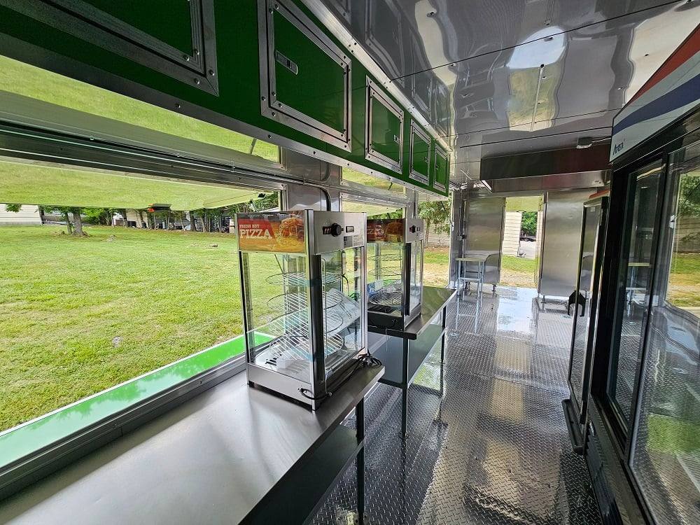 912-8.5-x-30-lime-green-pizza-event-catering-concession-food-trailer-28.jpg 8.5' X 30' Lime Green Pizza Event Catering Concession Food Trailer