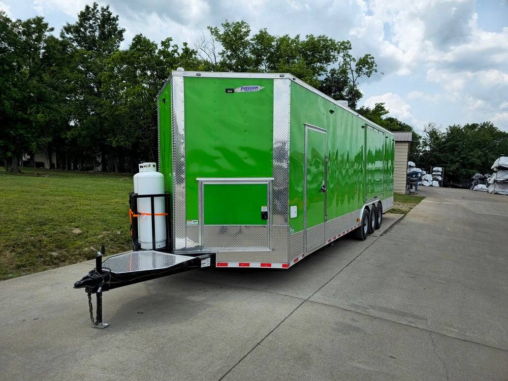 912-8.5-x-30-lime-green-pizza-event-catering-concession-food-trailer-3.jpg 8.5' X 30' Lime Green Pizza Event Catering Concession Food Trailer