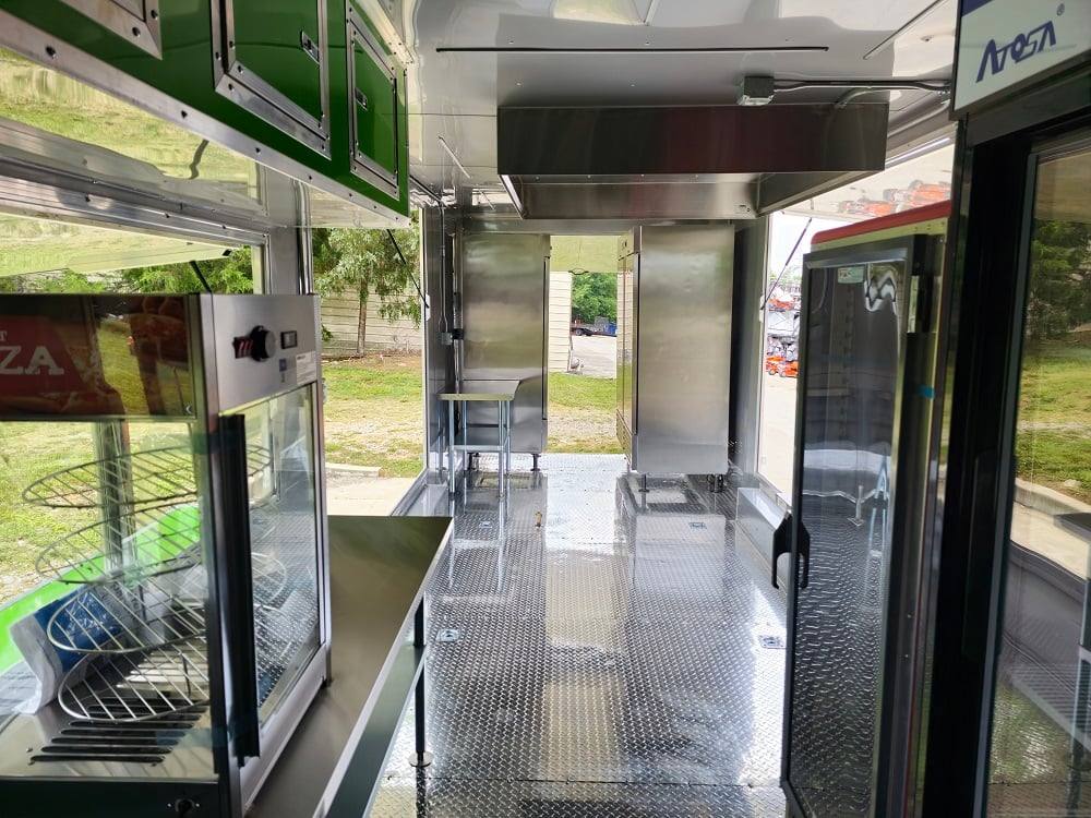 912-8.5-x-30-lime-green-pizza-event-catering-concession-food-trailer-30.jpg 8.5' X 30' Lime Green Pizza Event Catering Concession Food Trailer