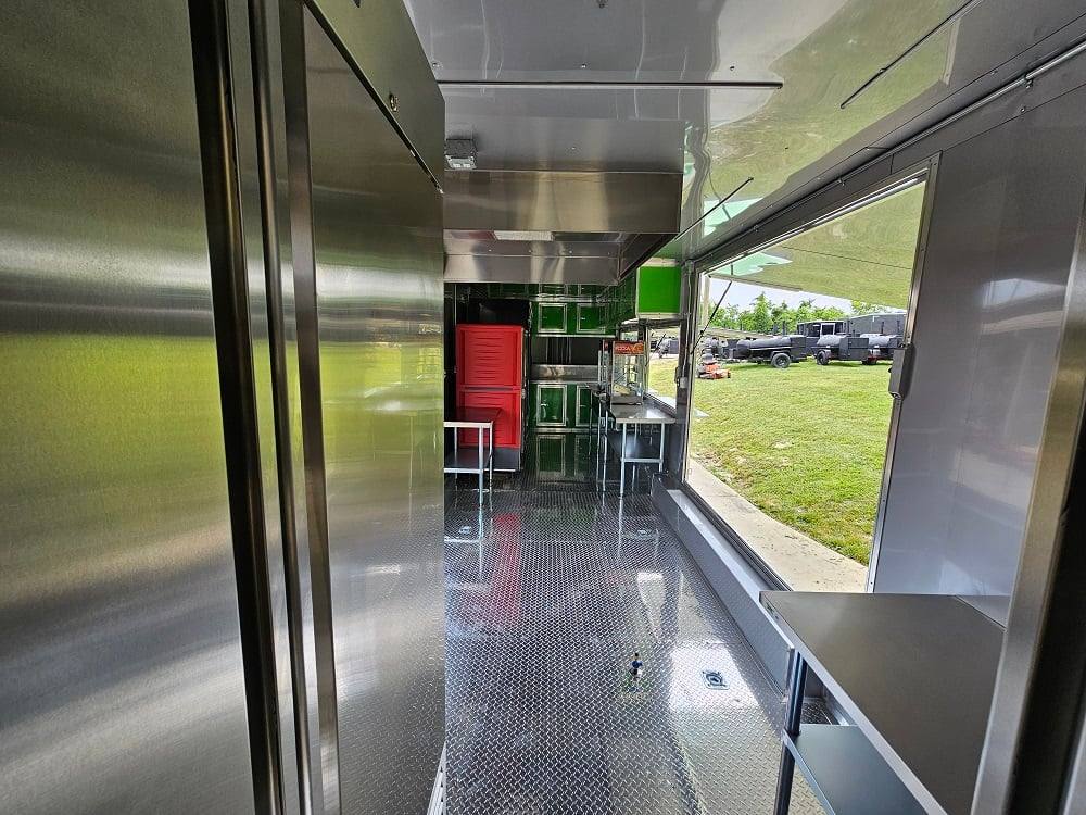 912-8.5-x-30-lime-green-pizza-event-catering-concession-food-trailer-36.jpg 8.5' X 30' Lime Green Pizza Event Catering Concession Food Trailer