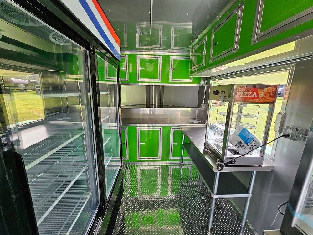 912-8.5-x-30-lime-green-pizza-event-catering-concession-food-trailer-41.jpg 8.5' X 30' Lime Green Pizza Event Catering Concession Food Trailer
