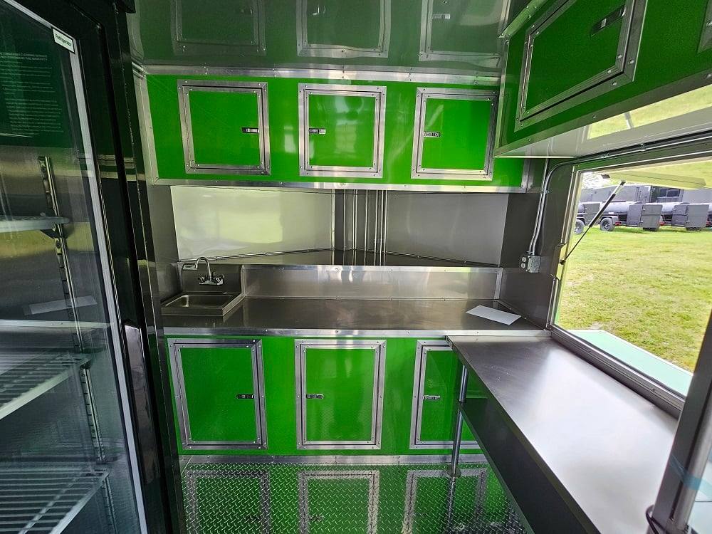 912-8.5-x-30-lime-green-pizza-event-catering-concession-food-trailer-42.jpg 8.5' X 30' Lime Green Pizza Event Catering Concession Food Trailer