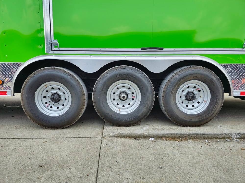 912-8.5-x-30-lime-green-pizza-event-catering-concession-food-trailer-5.jpg 8.5' X 30' Lime Green Pizza Event Catering Concession Food Trailer