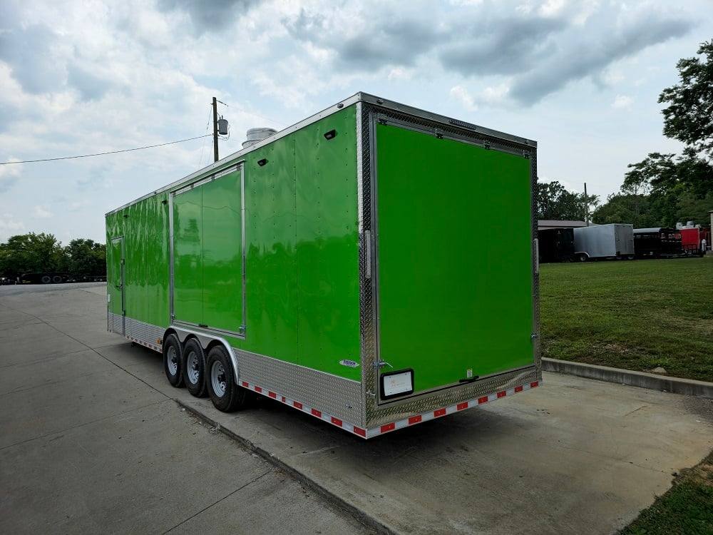 912-8.5-x-30-lime-green-pizza-event-catering-concession-food-trailer-6.jpg 8.5' X 30' Lime Green Pizza Event Catering Concession Food Trailer