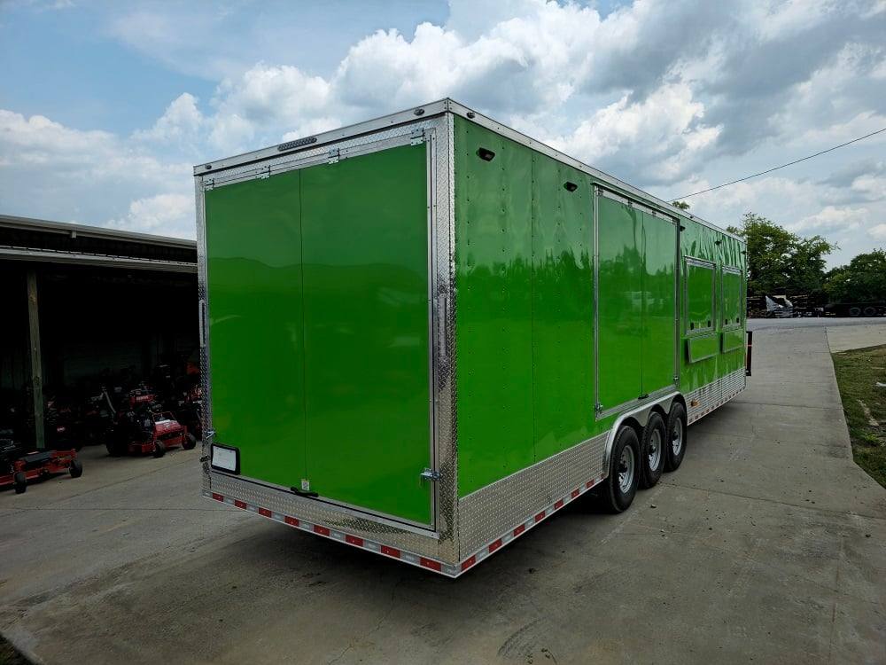 912-8.5-x-30-lime-green-pizza-event-catering-concession-food-trailer-8.jpg 8.5' X 30' Lime Green Pizza Event Catering Concession Food Trailer
