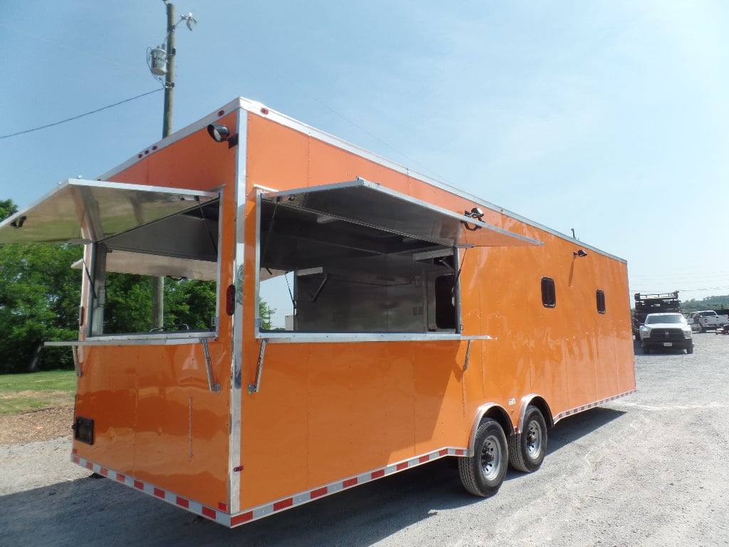 913-8.5-x-30-orange-bar-concession-food-trailer-1.jpg 8.5' x 30' Orange Bar Concession Food Trailer