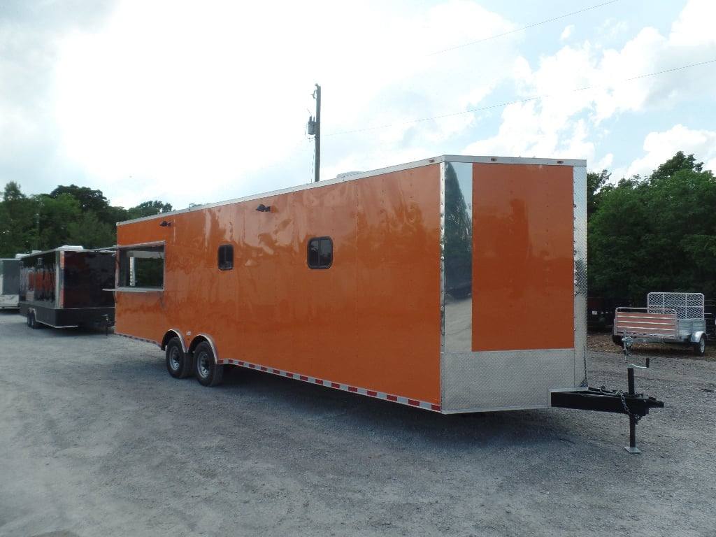 914-8.5-x-30-orange-bar-concession-food-trailer-with-appliances-12.jpg 8.5' x 30' Orange Bar Concession Food Trailer With Appliances