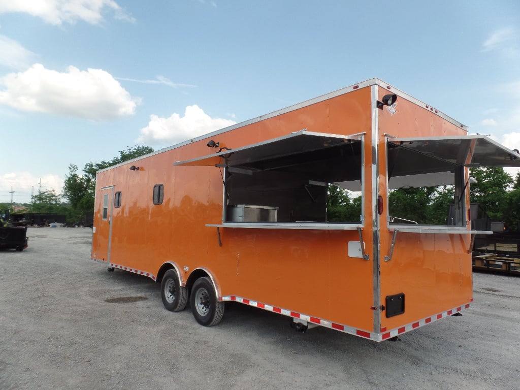 914-8.5-x-30-orange-bar-concession-food-trailer-with-appliances-16.jpg 8.5' x 30' Orange Bar Concession Food Trailer With Appliances
