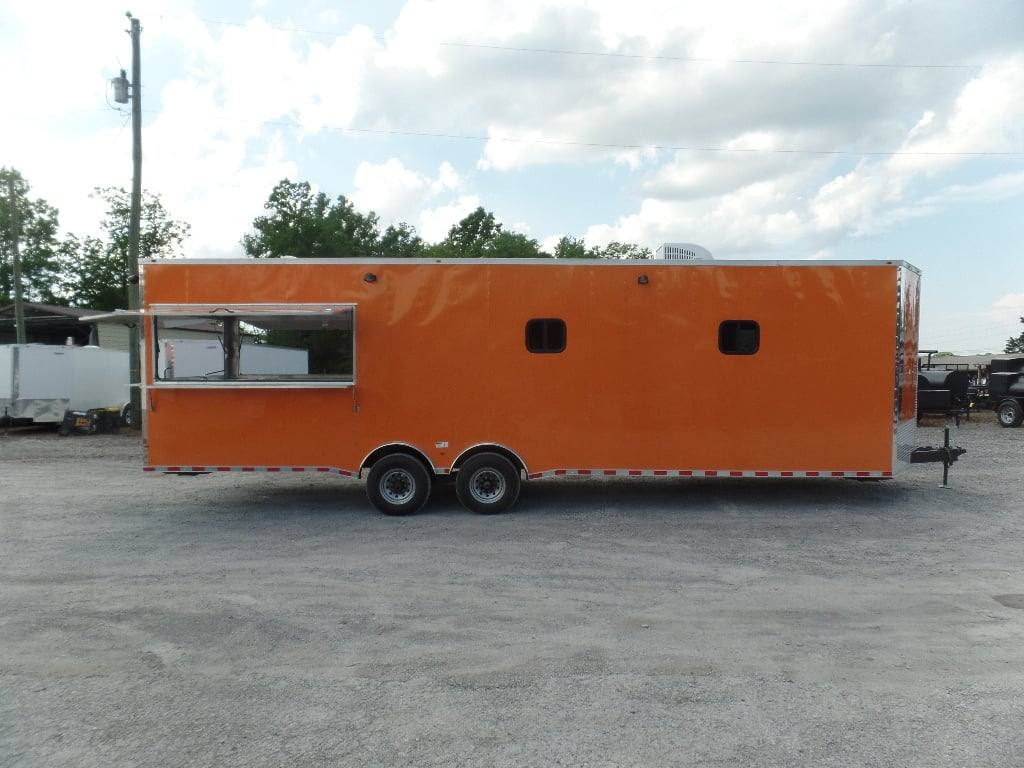 914-8.5-x-30-orange-bar-concession-food-trailer-with-appliances-4.jpg 8.5' x 30' Orange Bar Concession Food Trailer With Appliances