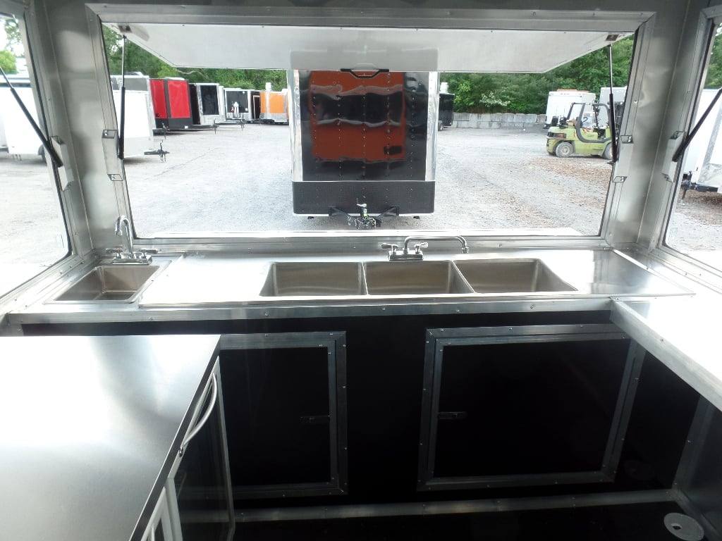 914-8.5-x-30-orange-bar-concession-food-trailer-with-appliances-9.jpg 8.5' x 30' Orange Bar Concession Food Trailer With Appliances