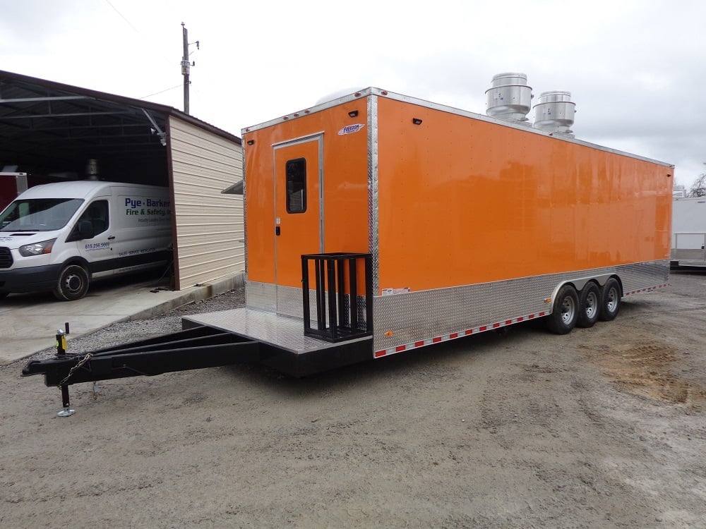 915-8.5-x-30-orange-flat-nose-concession-food-trailer-17.jpg 8.5' x 30' Orange Flat Nose Concession Food Trailer