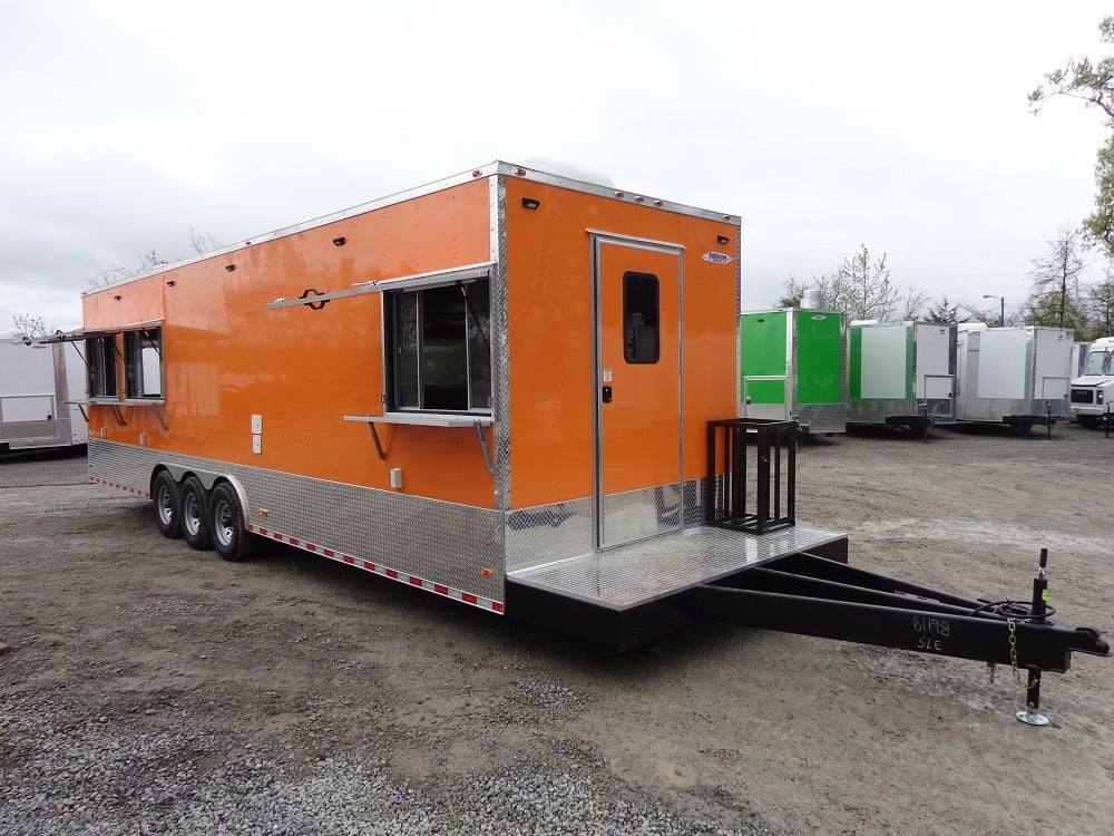 915-8.5-x-30-orange-flat-nose-concession-food-trailer-26.jpg 8.5' x 30' Orange Flat Nose Concession Food Trailer