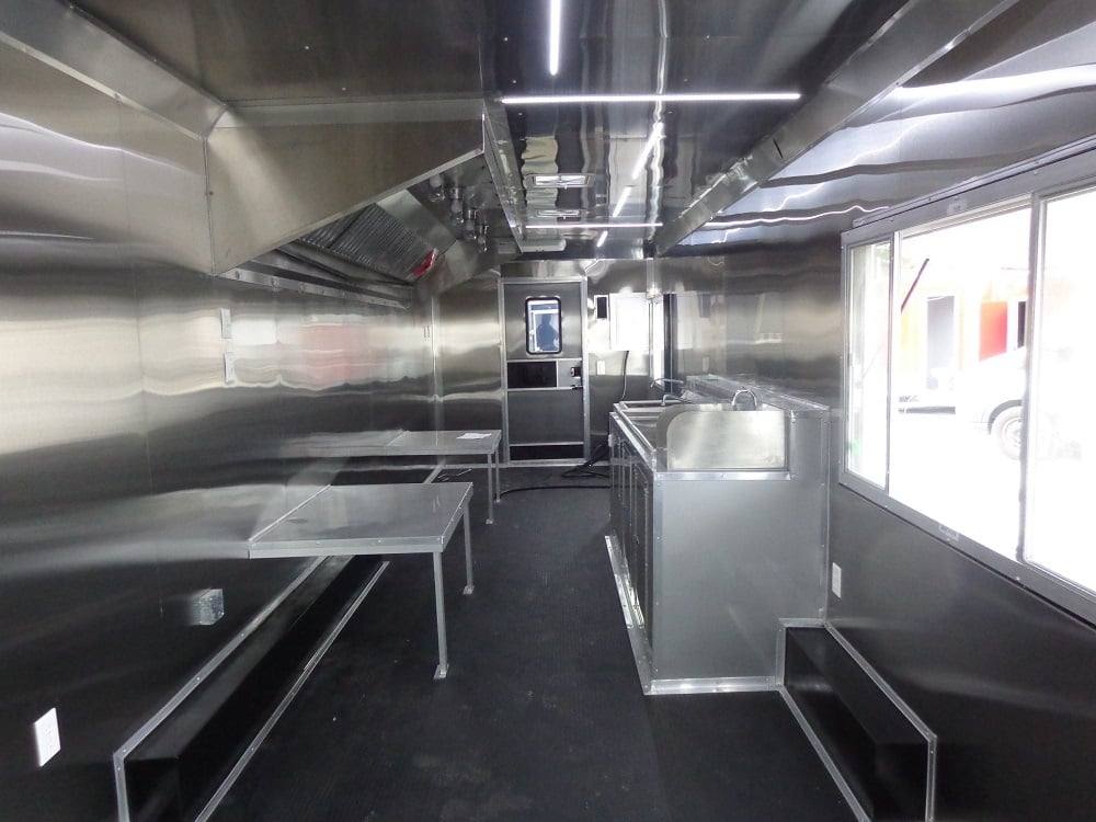 915-8.5-x-30-orange-flat-nose-concession-food-trailer-28.jpg 8.5' x 30' Orange Flat Nose Concession Food Trailer