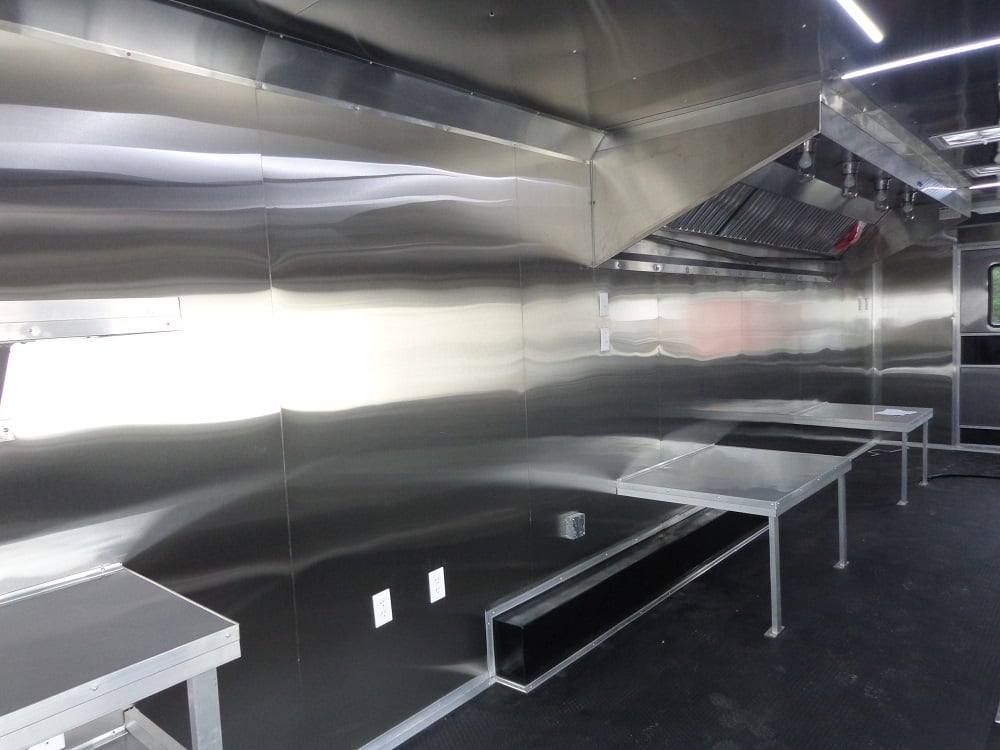915-8.5-x-30-orange-flat-nose-concession-food-trailer-4.jpg 8.5' x 30' Orange Flat Nose Concession Food Trailer