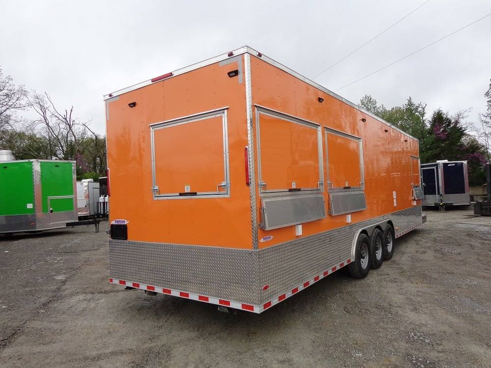 916-8.5-x-30-orange-flat-nose-food-concession-trailer-with-appliances-12.jpg 8.5' x 30' Orange Flat Nose Food Concession Trailer With Appliances