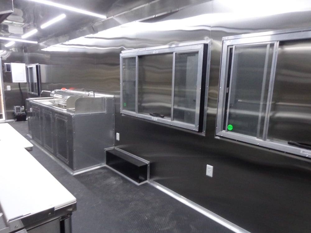 916-8.5-x-30-orange-flat-nose-food-concession-trailer-with-appliances-4.jpg 8.5' x 30' Orange Flat Nose Food Concession Trailer With Appliances