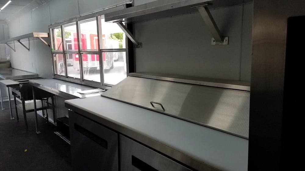 917-8.5-x-30-orange-v-nose-concession-food-event-trailer-38.jpg 8.5' x 30' Orange V-Nose Concession Food Event Trailer