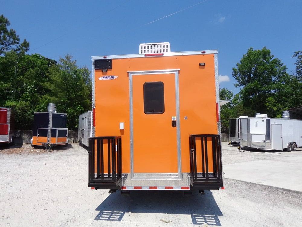 918-8.5-x-30-orange-v-nose-concession-food-trailer-14.jpg 8.5' X 30' Orange V-Nose Concession Food Trailer