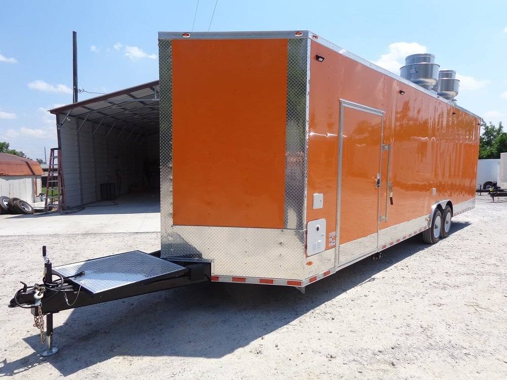 918-8.5-x-30-orange-v-nose-concession-food-trailer-19.jpg 8.5' X 30' Orange V-Nose Concession Food Trailer