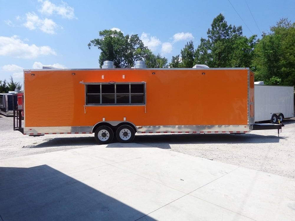 918-8.5-x-30-orange-v-nose-concession-food-trailer-21.jpg 8.5' X 30' Orange V-Nose Concession Food Trailer
